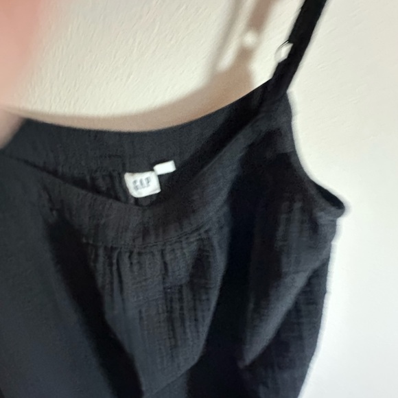 Black sundress with ruffled hem - Picture 5 of 5